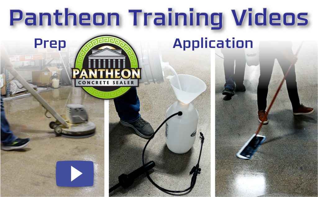 training videos for PANTHEON CONCRETE SEALER